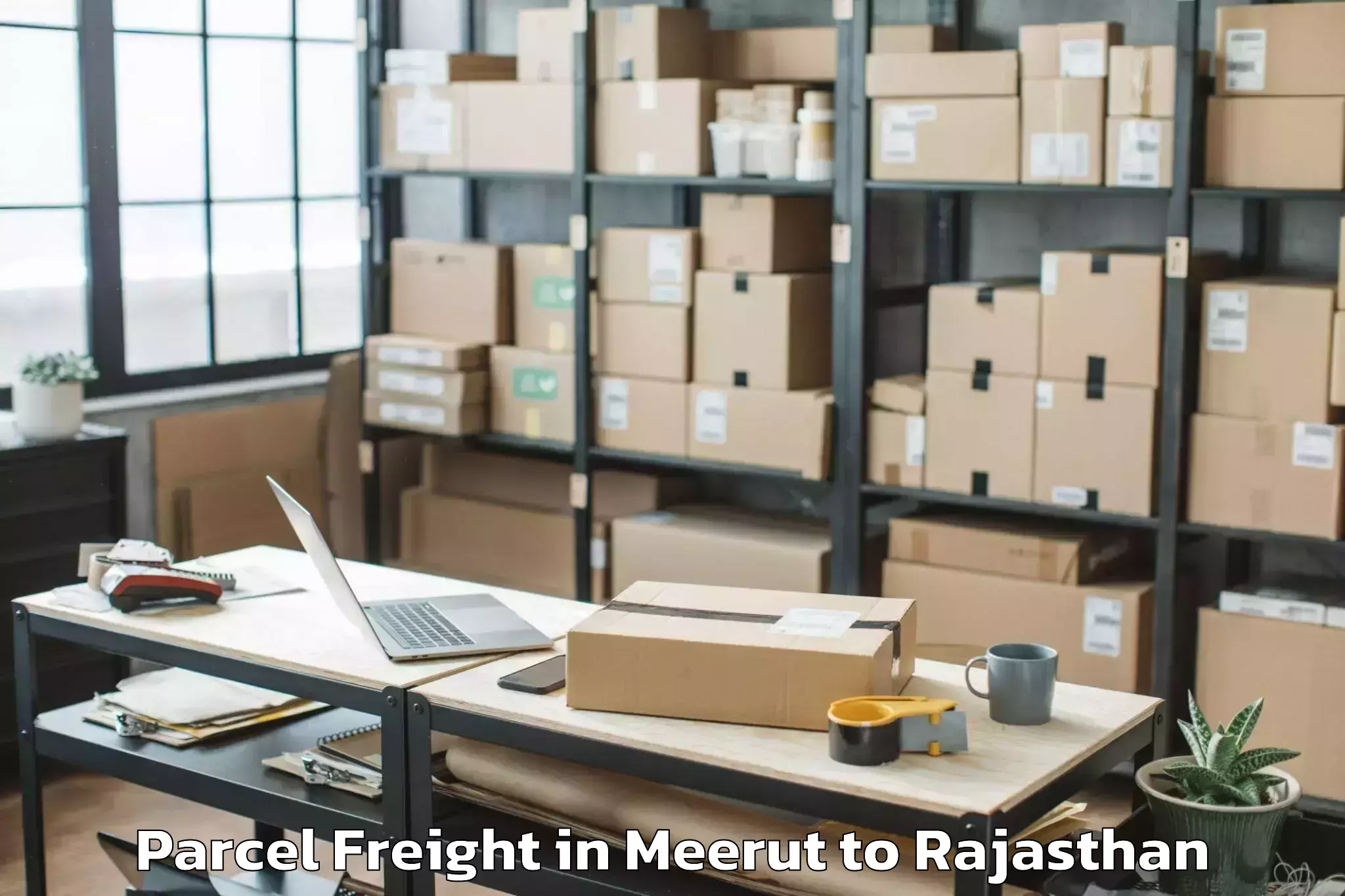 Get Meerut to Chomu Parcel Freight